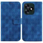 For Tecno Spark 10 4G / Spark 10C Double 8-shaped Embossed Leather Phone Case(Blue)