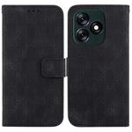 For Tecno Spark 10 4G / Spark 10C Double 8-shaped Embossed Leather Phone Case(Black)