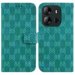 For Tecno Spark Go 2023 / Pop 7 Pro Double 8-shaped Embossed Leather Phone Case(Green)