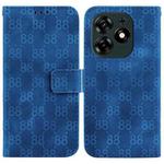 For Tecno Spark 10 Pro Double 8-shaped Embossed Leather Phone Case(Blue)