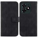 For Tecno Spark 10 Pro Double 8-shaped Embossed Leather Phone Case(Black)