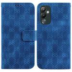 For Tecno Pova 4 Double 8-shaped Embossed Leather Phone Case(Blue)