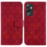 For Tecno Pova 4 Double 8-shaped Embossed Leather Phone Case(Red)