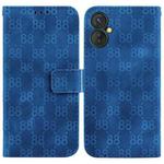 For Tecno Spark 9 Pro / 9T / KH7 Double 8-shaped Embossed Leather Phone Case(Blue)