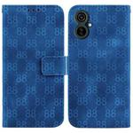 For Tecno Camon 19 Neo Double 8-shaped Embossed Leather Phone Case(Blue)
