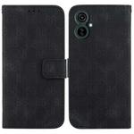 For Tecno Camon 19 Neo Double 8-shaped Embossed Leather Phone Case(Black)