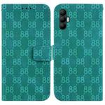 For Tecno Spark 8 Pro Double 8-shaped Embossed Leather Phone Case(Green)