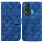 For Tecno Pova Neo / LE6 Double 8-shaped Embossed Leather Phone Case(Blue)
