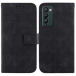 For Tecno Camon 18 / 18 P Double 8-shaped Embossed Leather Phone Case(Black)