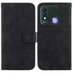 For Tecno Spark 8 / 8T Double 8-shaped Embossed Leather Phone Case(Black)