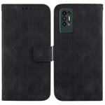 For Tecno Pova 2 Double 8-shaped Embossed Leather Phone Case(Black)