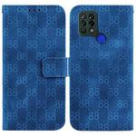 For Tecno Pova 4G / LD7 Double 8-shaped Embossed Leather Phone Case(Blue)