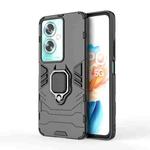 For OPPO A79 5G PC + TPU Shockproof Protective Phone Case with Magnetic Ring Holder(Black)