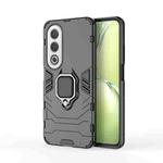 For OPPO K12X 5G Global PC + TPU Shockproof Protective Phone Case with Magnetic Ring Holder(Black)