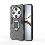 For OPPO Find X8 Pro PC + TPU Shockproof Protective Phone Case with Magnetic Ring Holder(Black)