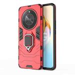 For Honor X50 PC + TPU Shockproof Protective Phone Case with Magnetic Ring Holder(Red)