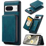 For Google Pixel 8 JEEHOOD Magnetic Zipper Wallet Phone Leather Case(Blue)