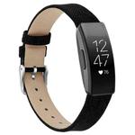 For Fitbit Inspire / Inspire HR Canvas B Type  Watch Band, Size:S(Black)