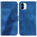For Xiaomi Redmi A1/A2 7-shaped Embossed Leather Phone Case(Blue)