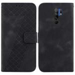 For Xiaomi Redmi 9/9 Prime/Poco M2 7-shaped Embossed Leather Phone Case(Black)