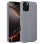 For iPhone 16 Pro Weave Texture Silicone Phone Case(Grey)