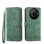 For Sharp Aquos R8 Pro Dierfeng Dream Line Leather Phone Case(Green)