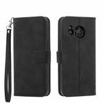 For Sharp Aquos R8 Dierfeng Dream Line Leather Phone Case(Black)