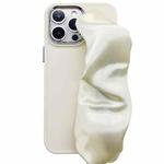 For iPhone 14 Pro 2 in 1 Electroplating Wristband Phone Case(White)