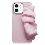 For iPhone 12 2 in 1 Electroplating Wristband Phone Case(Pink)