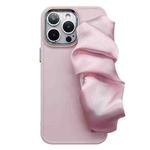 For iPhone 12 Pro Max 2 in 1 Electroplating Wristband Phone Case(Pink)