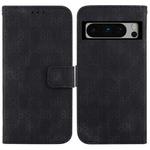 For Google Pixel 8 Pro Double 8-shaped Embossed Leather Phone Case(Black)