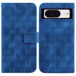 For Google Pixel 8 Double 8-shaped Embossed Leather Phone Case(Blue)