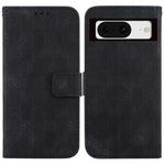 For Google Pixel 8 Double 8-shaped Embossed Leather Phone Case(Black)