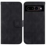 For Google Pixel 7 Pro 5G Double 8-shaped Embossed Leather Phone Case(Black)
