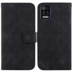 For LG K52 / K62 / Q52 Double 8-shaped Embossed Leather Phone Case(Black)