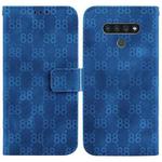 For LG Stylo 6 / K71 Double 8-shaped Embossed Leather Phone Case(Blue)