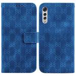 For LG Velvet 4G / 5G / G9 Double 8-shaped Embossed Leather Phone Case(Blue)