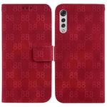 For LG Velvet 4G / 5G / G9 Double 8-shaped Embossed Leather Phone Case(Red)