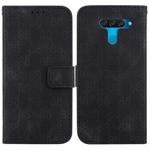 For LG K50 / Q60 Double 8-shaped Embossed Leather Phone Case(Black)