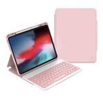 For iPad Air 2022 / iPad Pro 11 2021 WiWU Skin Feel Magnetic Detachable Keyboard Tablet Case(Pink)