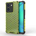 For vivo Y36 4G Global  Honeycomb Phone Case(Green)