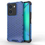 For vivo Y36 4G Global  Honeycomb Phone Case(Blue)