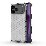 For iPhone 17 Pro Max Honeycomb Shockproof Phone Case(White)
