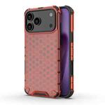 For iPhone 17 Pro Honeycomb Shockproof Phone Case(Red)