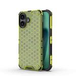 For iPhone 17 Honeycomb Shockproof Phone Case(Green)