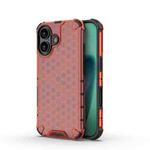For iPhone 17 Honeycomb Shockproof Phone Case(Red)