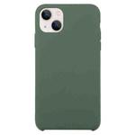 Solid Silicone Phone Case For iPhone 15(Dark Green)