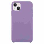Solid Silicone Phone Case For iPhone 15(Purple)
