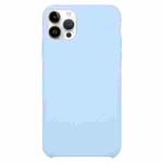 Solid Silicone Phone Case For iPhone 15 Pro(Light Blue)