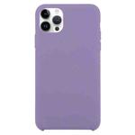 Solid Silicone Phone Case For iPhone 15 Pro(Purple)
